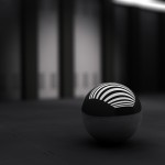 3d black ball abstract wallpaper
