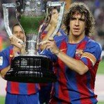 Carles Puyol Winning iphone mobile Wallpaper