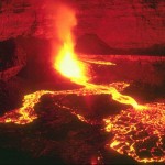 lava pool Volcano Wallpaper
