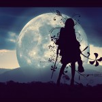 Dark Moon Girl Wallpaper