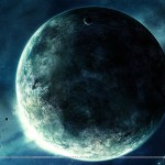 Dark Moon View From Space wallpaper