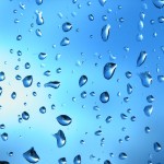 Rain Drops on Glass Wallpaper