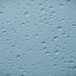 Winter Rain on Glass Wallpaper