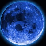 blue full moon wallpaper