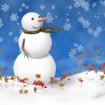 christmas snowman wallpaper