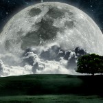 dark fantasy moon wallpaper