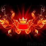 fiery crown flower wallpaper
