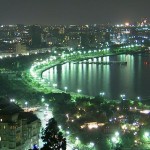 BAKU AT NIGHT Dağüstü park Baku Azerbaijan wallpaper